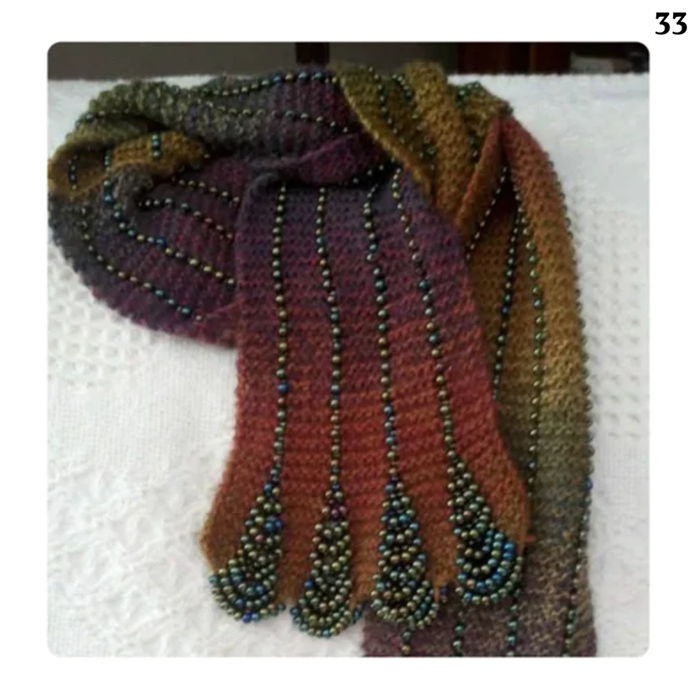 Handmade beaded shawl