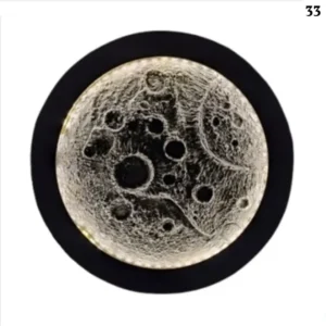 Highlighted light design of the moon