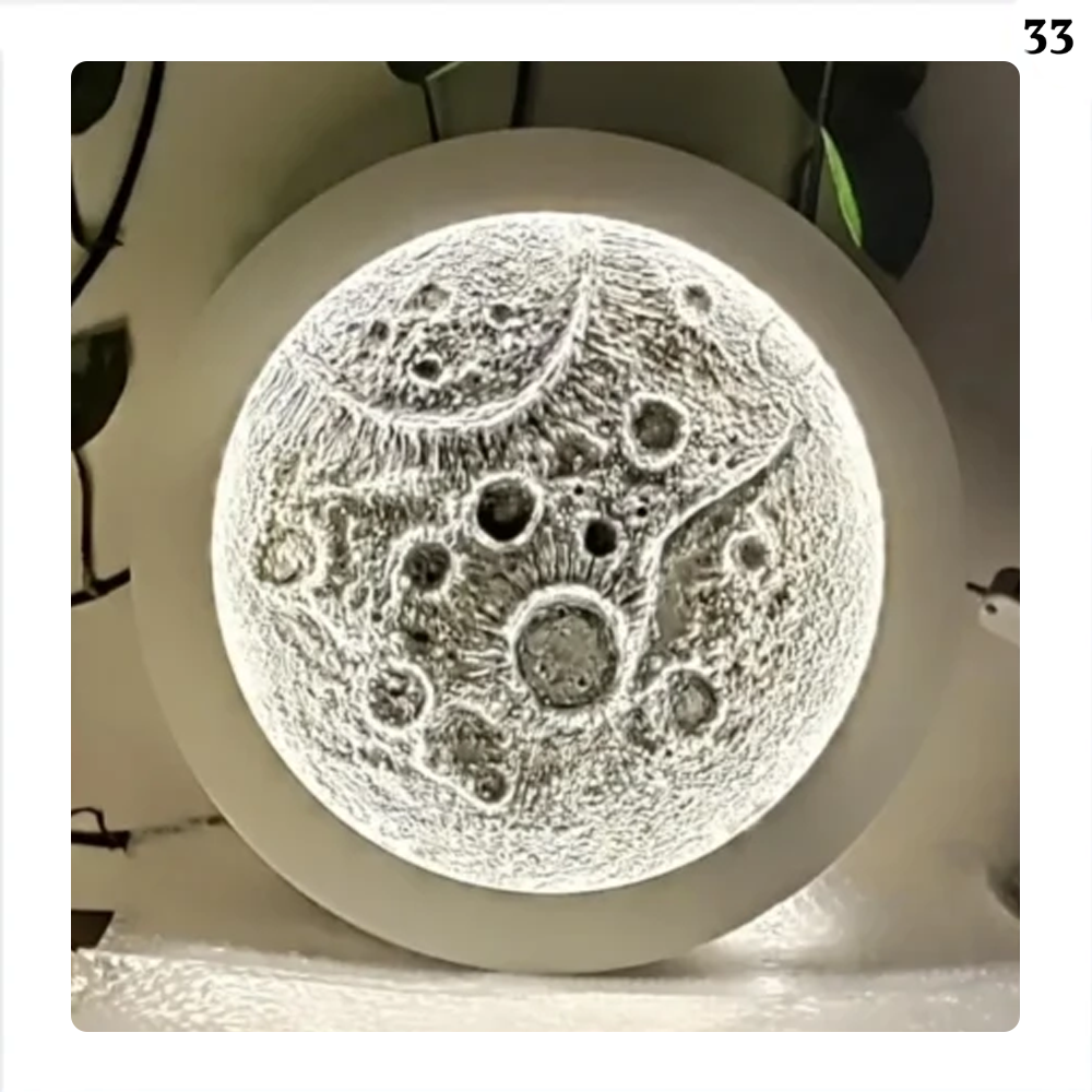 تابلو نوری برجسته طرح ماه