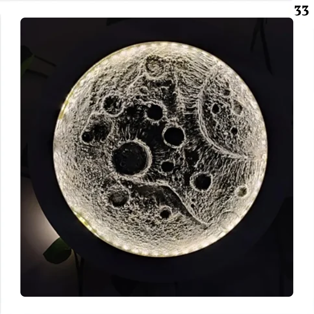تابلو نوری برجسته طرح ماه