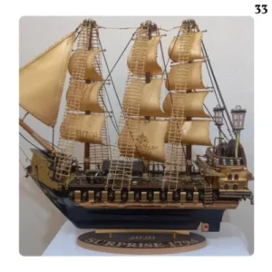 handmade-sailing-ship-made-of-walnut-wood