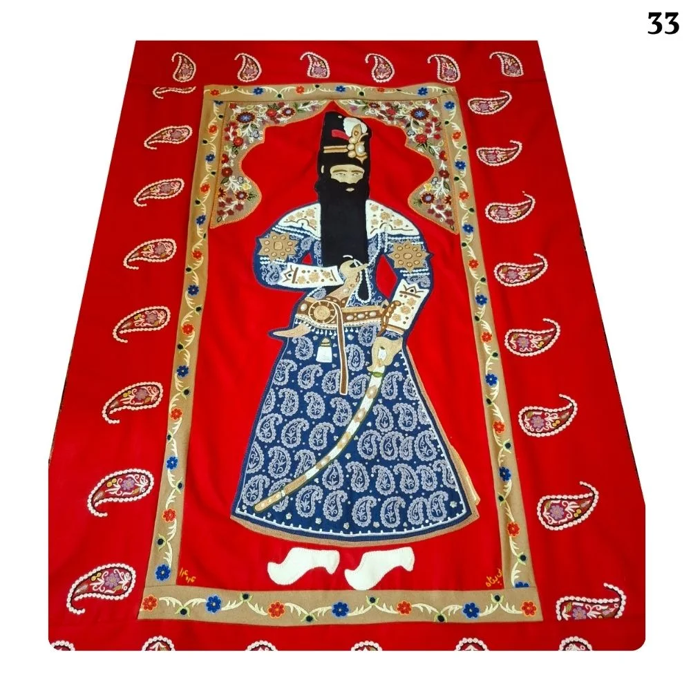 Embroidered Rashti fabric