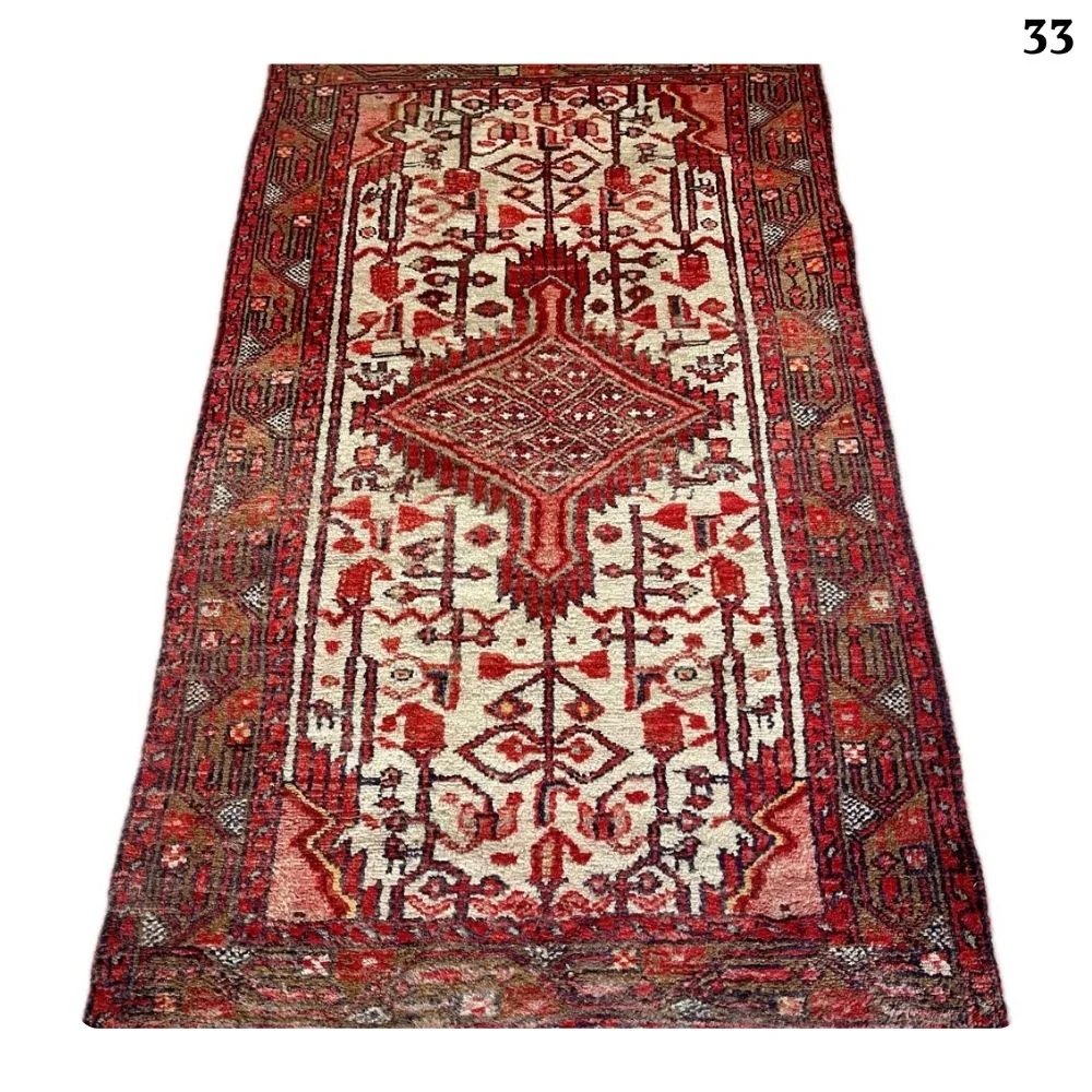 Pair of handmade Saveh carpets