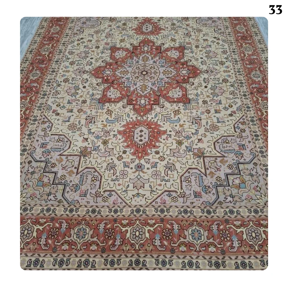 Handmade Harris branded silk flower carpet