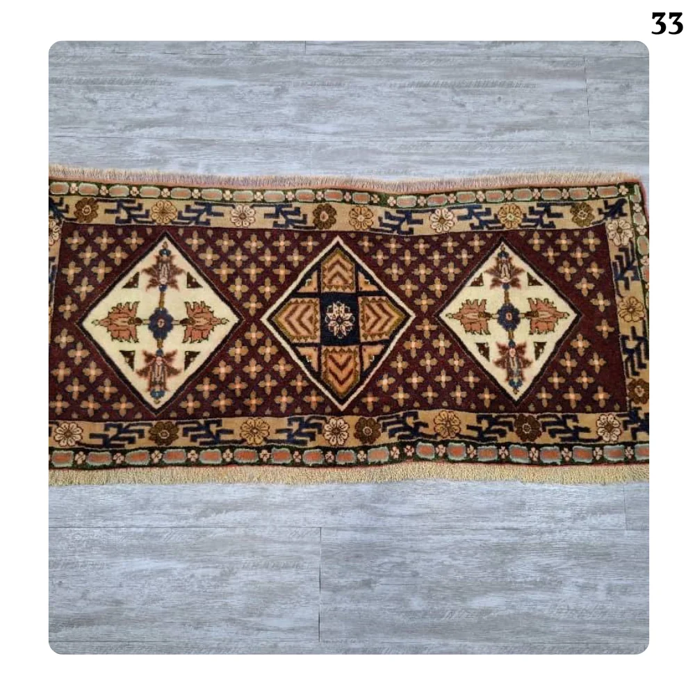 A pair of Qashqai hand-woven rugs-1