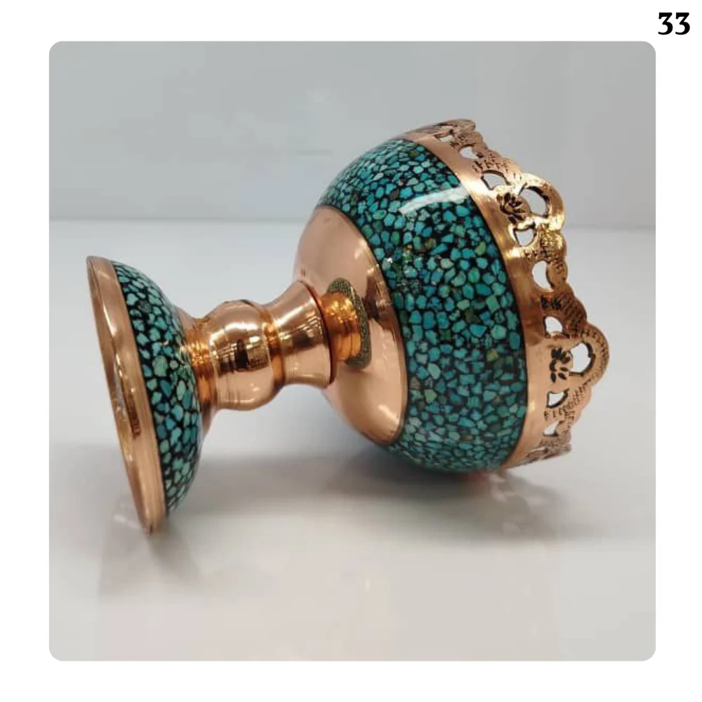 آجیل خوری قلم زنی فیروزه کوبی