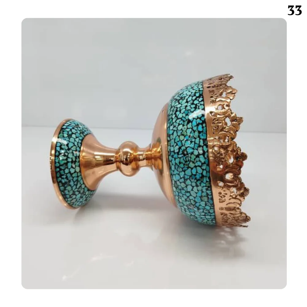 آجیل خوری قلم زنی فیروزه کوبی