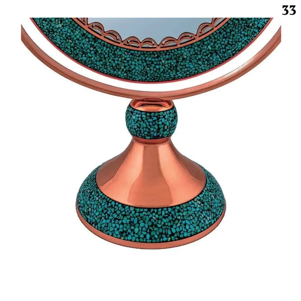 آینه فیروزه کوبی دایره