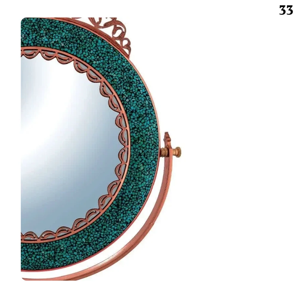 آینه فیروزه کوبی دایره